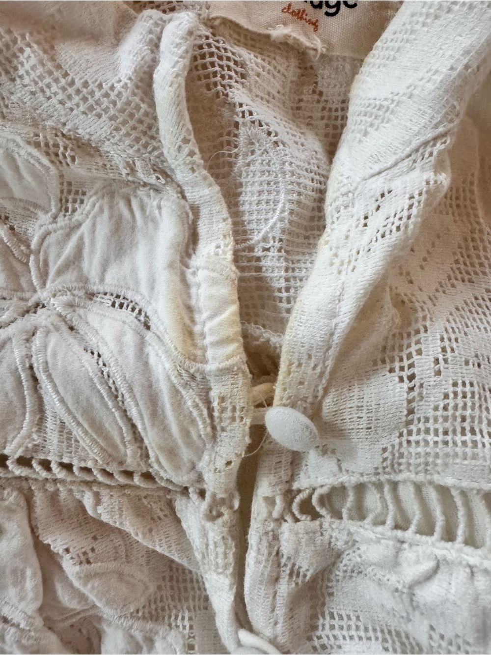 Anthropologie White Lace Mini Dress - Picture 11 of 13